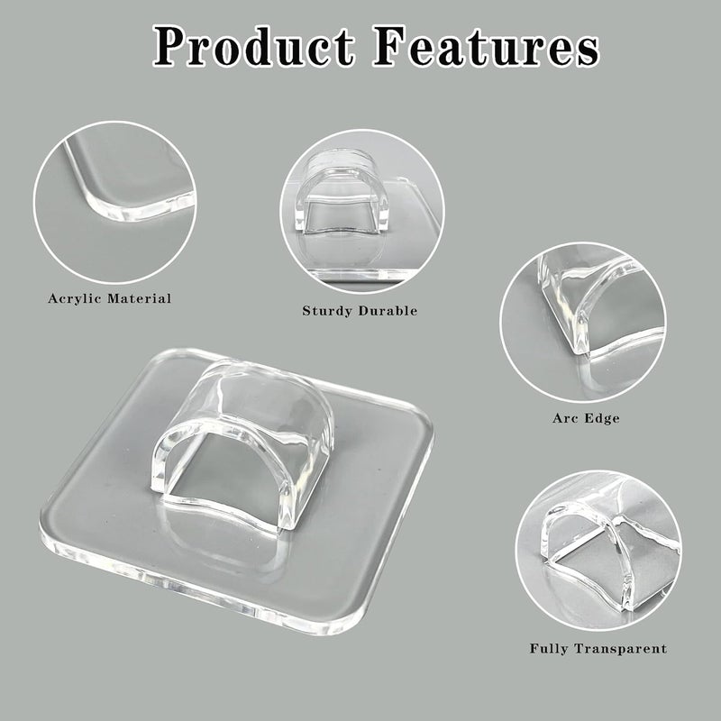 WEIMAISI Glasses Holder 12pack Sunglass Organizer Wall, Acrylic Sunglass Holder Clear Sunglasses Display Rack for Multiple Glasses, Eyeglass Holder for Office & Home Decor - Image 3